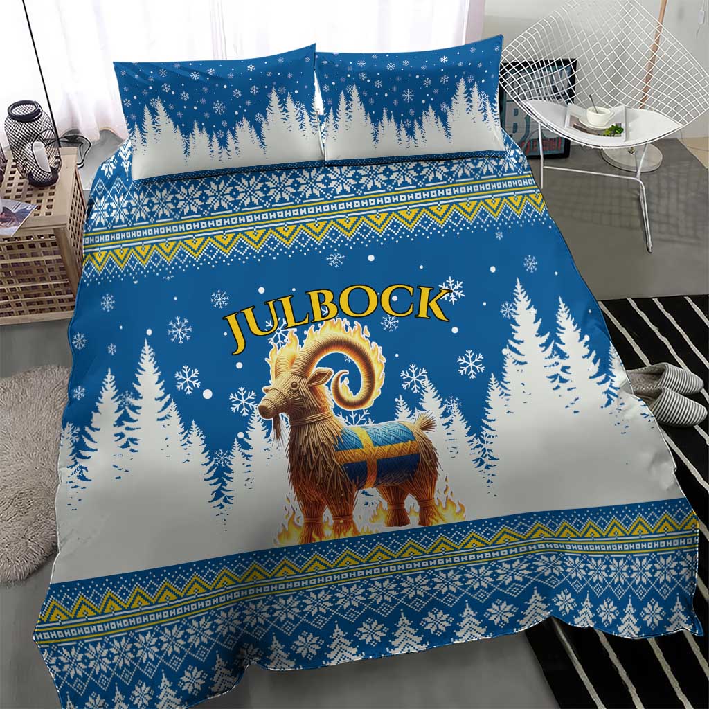 Sweden Christmas Bedding Set Julbock  Yule Goat - Wonder Print Shop