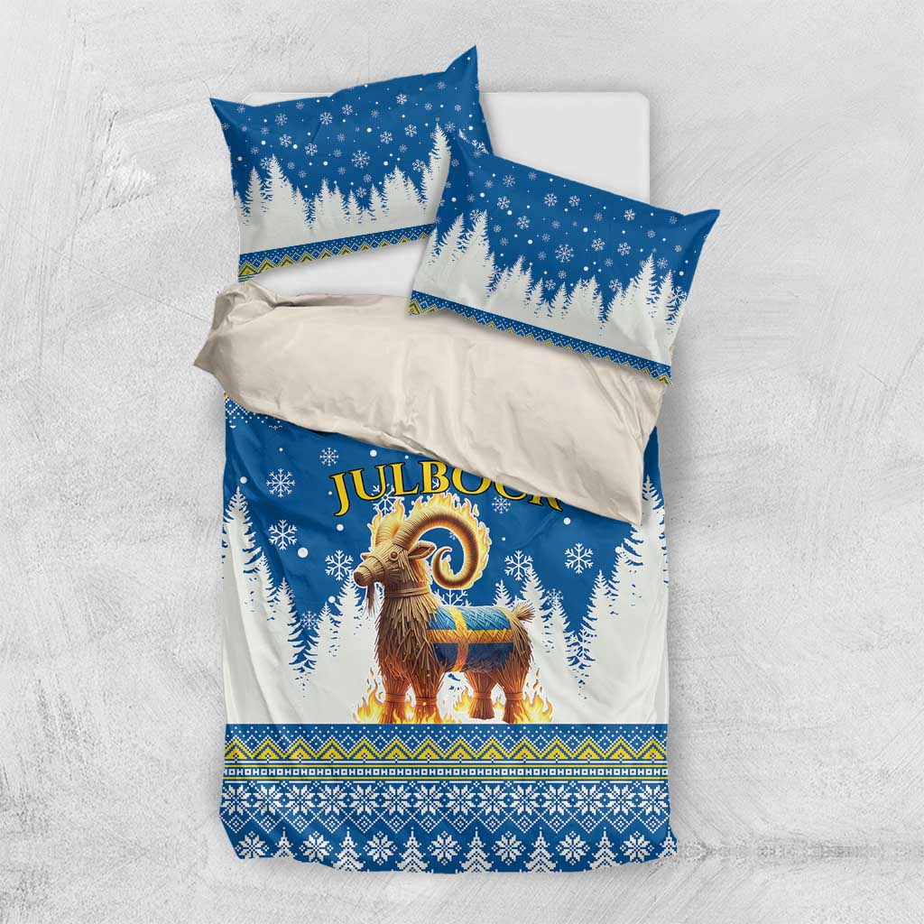 Sweden Christmas Bedding Set Julbock  Yule Goat - Wonder Print Shop