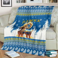 Sweden Christmas Blanket Julbock  Yule Goat - Wonder Print Shop