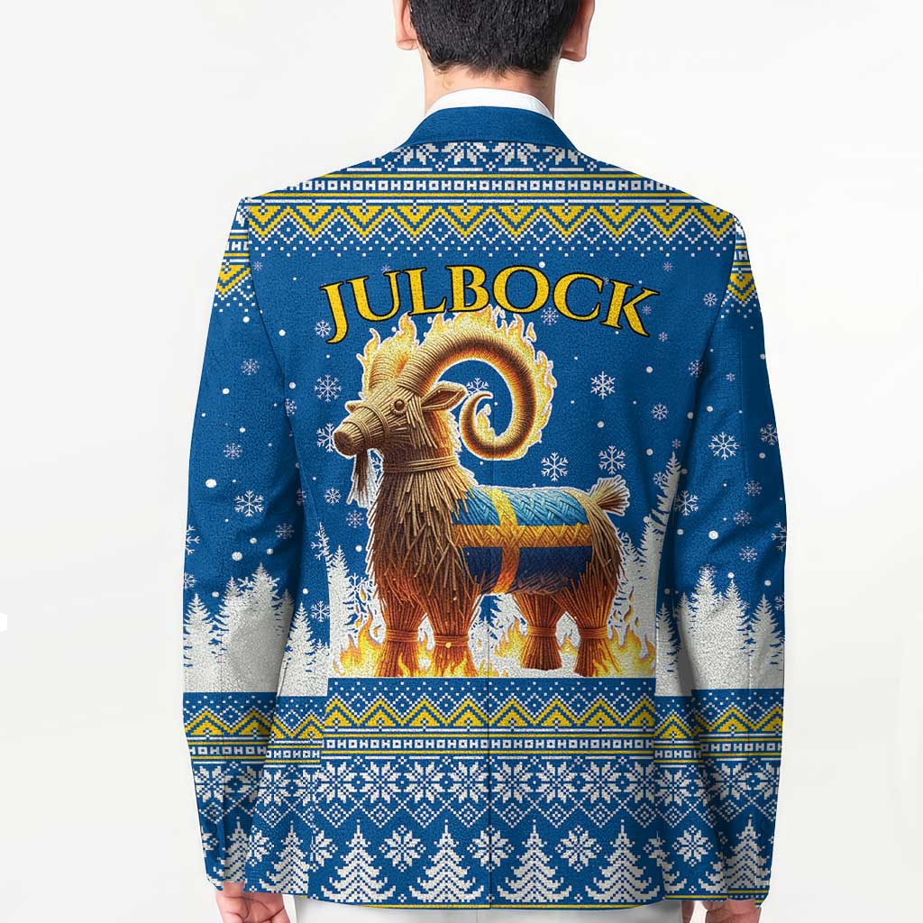 Sweden Christmas Blazer Julbock Yule Goat LT19
