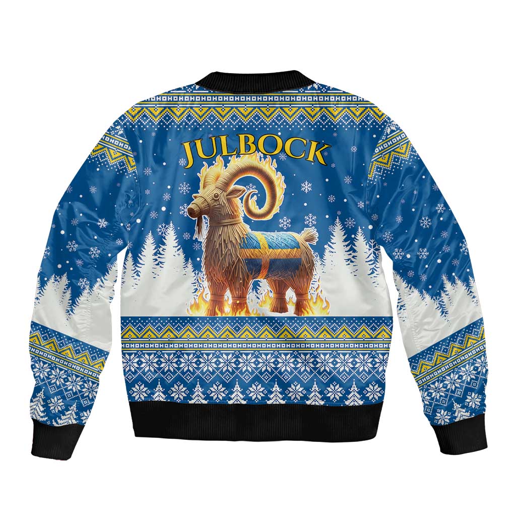Sweden Christmas Bomber Jacket Julbock Yule Goat LT19