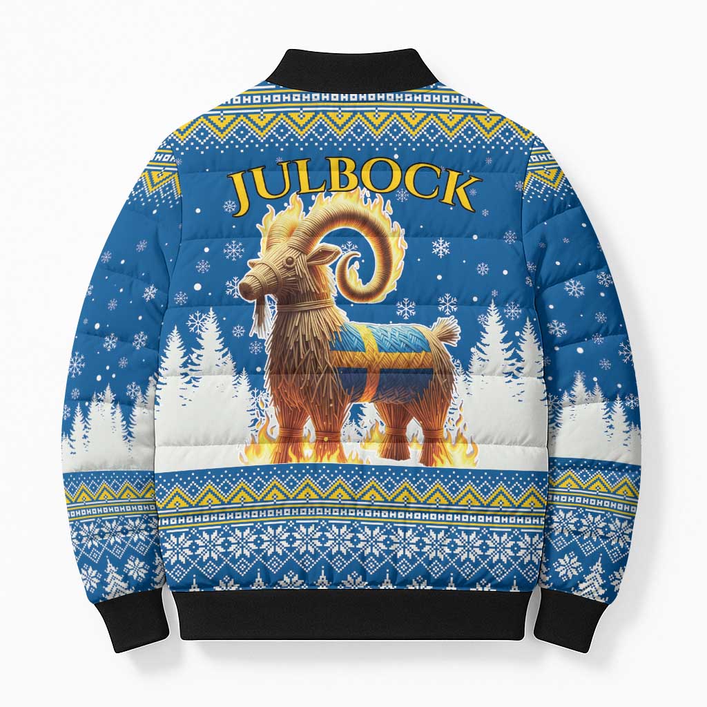 Sweden Christmas Bomber Puffer Jacket Julbock Yule Goat LT19