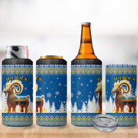 Sweden Christmas 4 in 1 Can Cooler Tumbler Julbock  Yule Goat - Wonder Print Shop