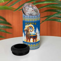 Sweden Christmas 4 in 1 Can Cooler Tumbler Julbock  Yule Goat - Wonder Print Shop