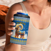 Sweden Christmas 4 in 1 Can Cooler Tumbler Julbock  Yule Goat - Wonder Print Shop