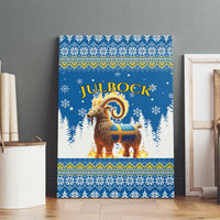 Sweden Christmas Canvas Wall Art Julbock  Yule Goat - Wonder Print Shop