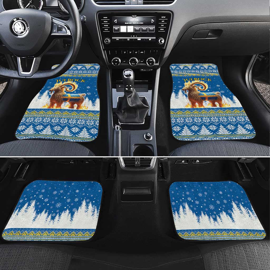 Sweden Christmas Car Mats Julbock  Yule Goat - Wonder Print Shop