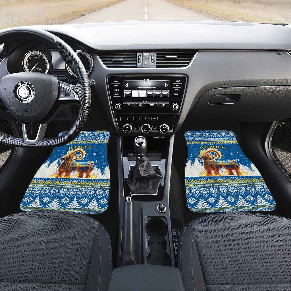 Sweden Christmas Car Mats Julbock  Yule Goat - Wonder Print Shop