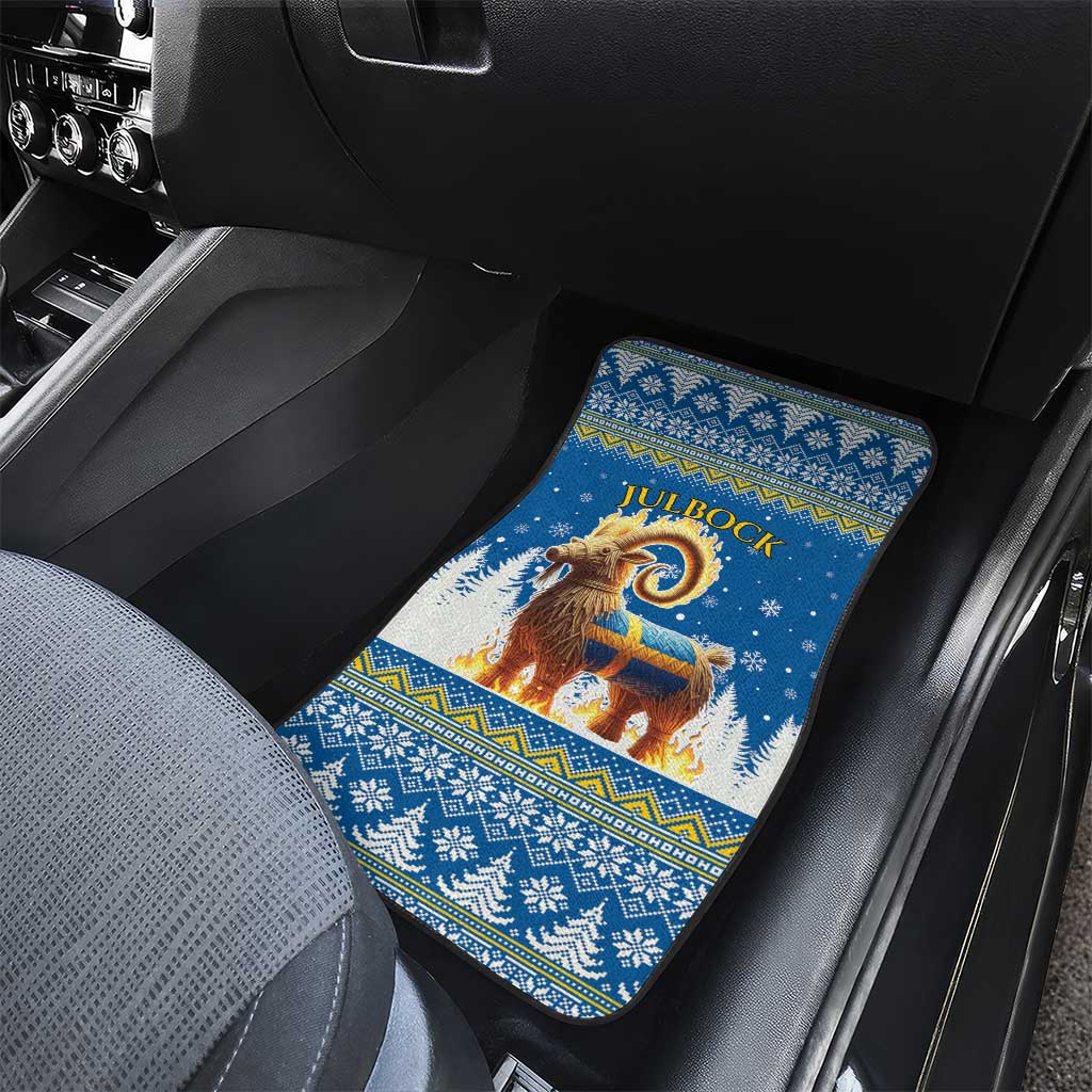 Sweden Christmas Car Mats Julbock  Yule Goat - Wonder Print Shop