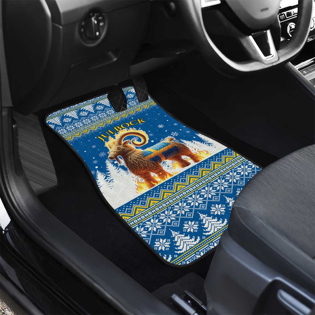 Sweden Christmas Car Mats Julbock  Yule Goat - Wonder Print Shop