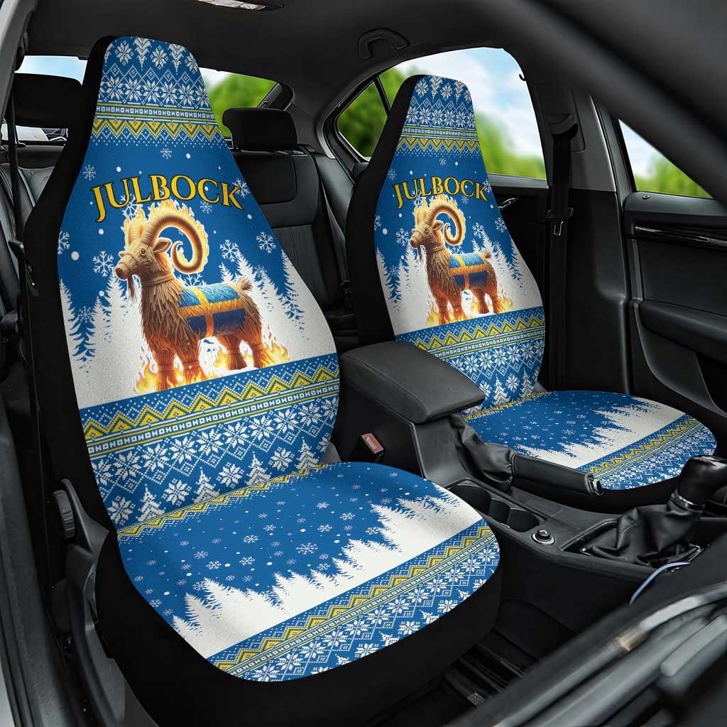 Sweden Christmas Car Seat Cover Julbock  Yule Goat - Wonder Print Shop