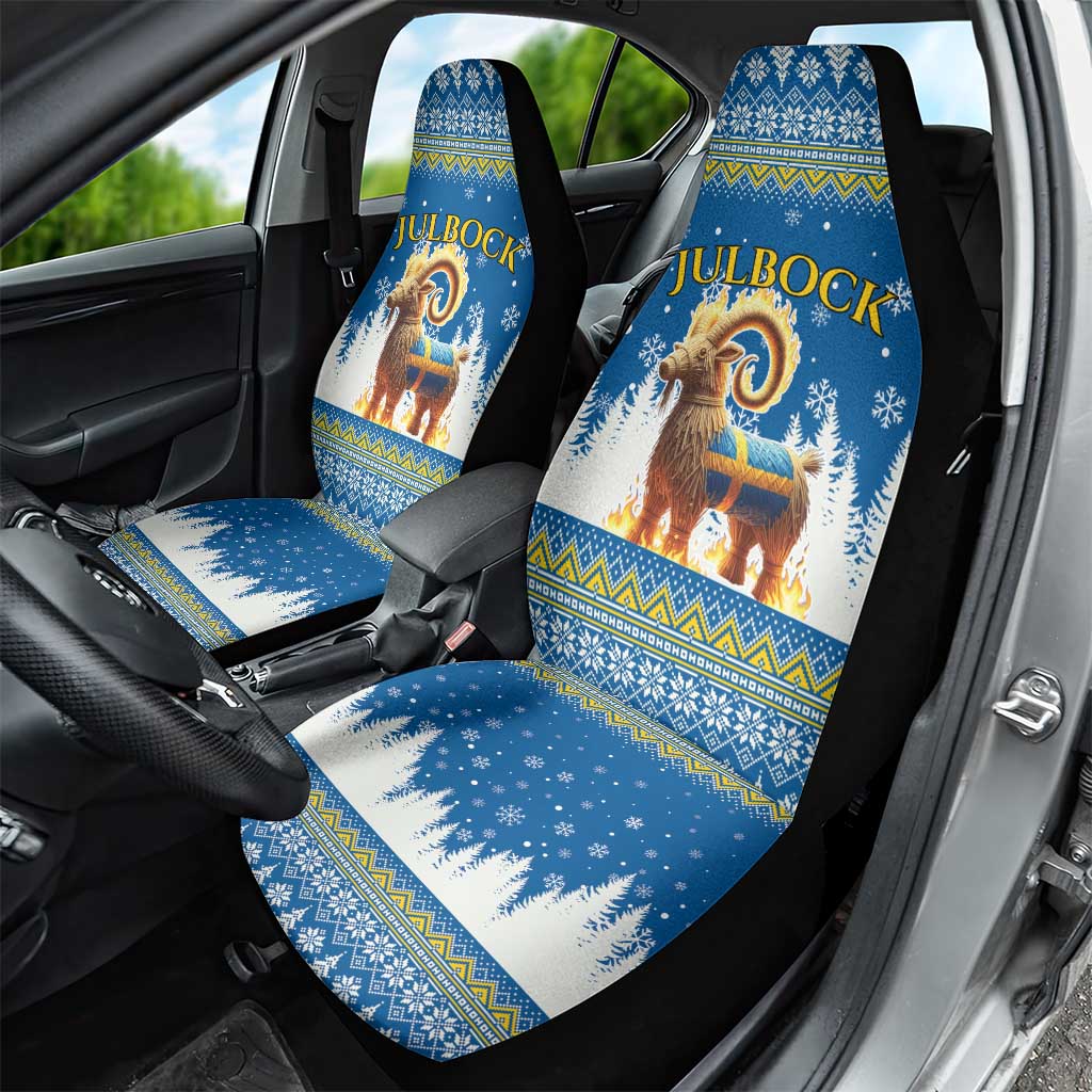 Sweden Christmas Car Seat Cover Julbock  Yule Goat - Wonder Print Shop