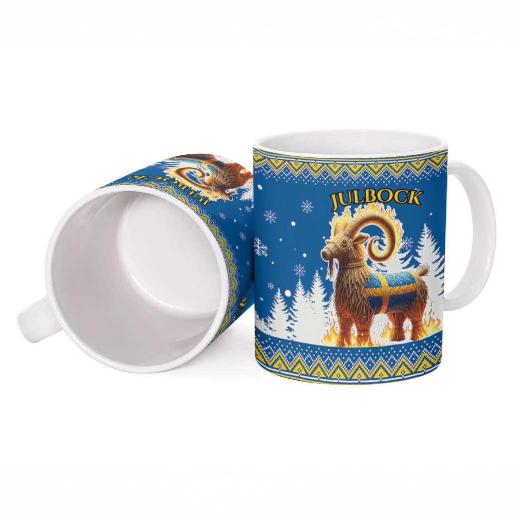 Sweden Christmas Ceramic Mug Julbock  Yule Goat - Wonder Print Shop