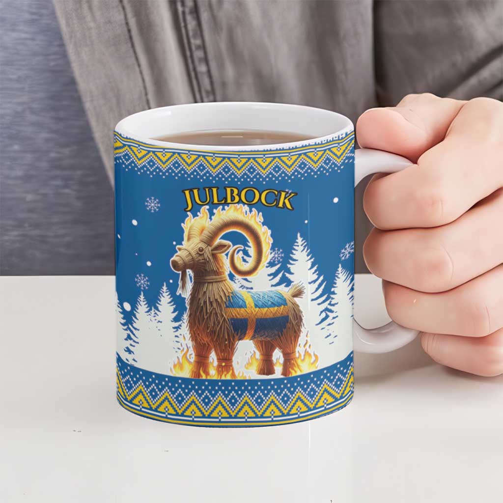 Sweden Christmas Ceramic Mug Julbock  Yule Goat - Wonder Print Shop