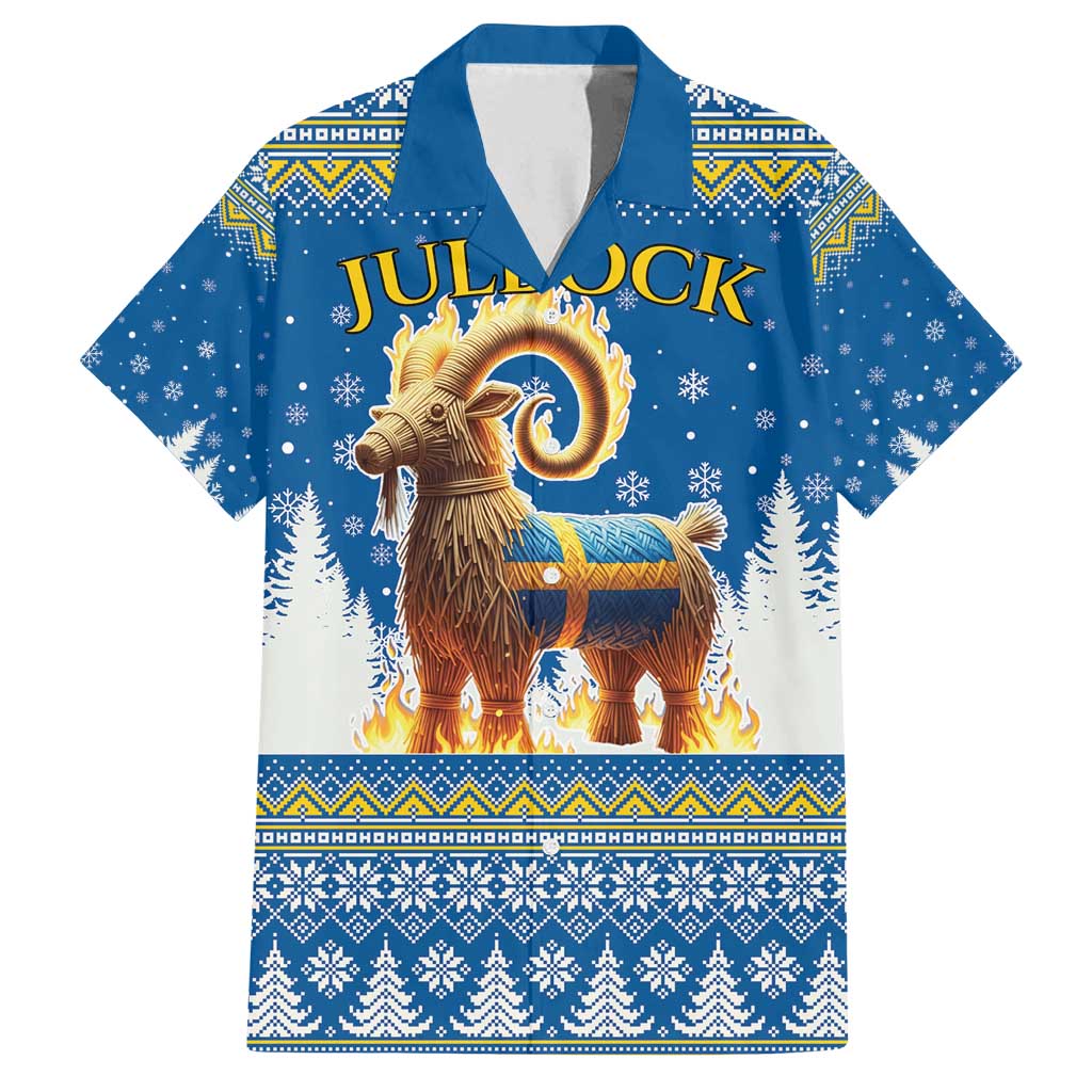 Sweden Christmas Family Matching Long Sleeve Bodycon Dress and Hawaiian Shirt Julbock Yule Goat LT19