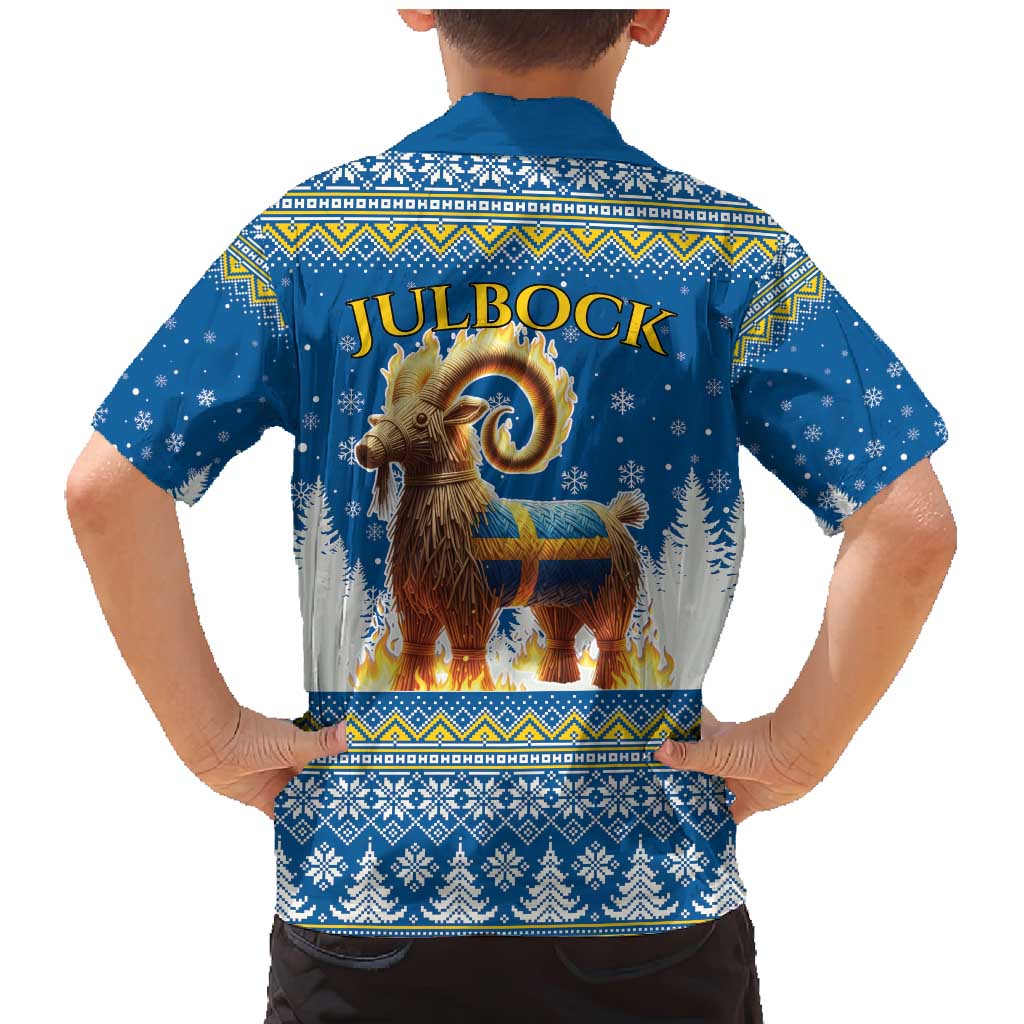 Sweden Christmas Family Matching Mermaid Dress and Hawaiian Shirt Julbock Yule Goat LT19