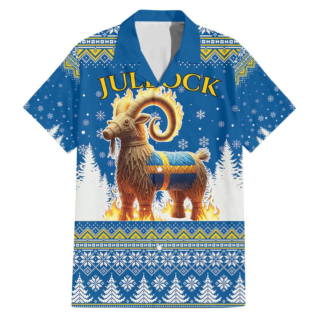Sweden Christmas Family Matching Mermaid Dress and Hawaiian Shirt Julbock Yule Goat LT19