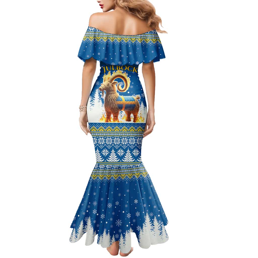Sweden Christmas Family Matching Mermaid Dress and Hawaiian Shirt Julbock Yule Goat LT19