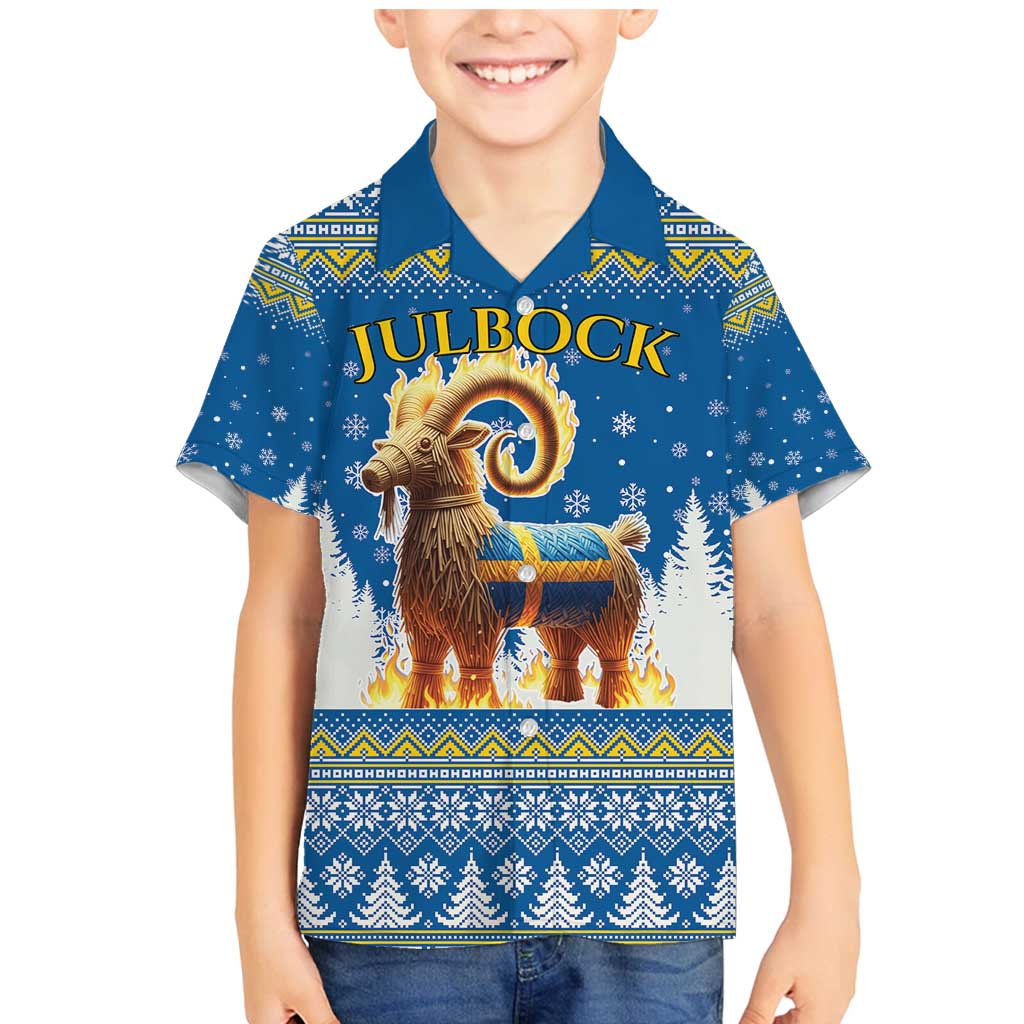 Sweden Christmas Family Matching Mermaid Dress and Hawaiian Shirt Julbock Yule Goat LT19