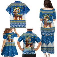 Sweden Christmas Family Matching Puletasi and Hawaiian Shirt Julbock Yule Goat LT19