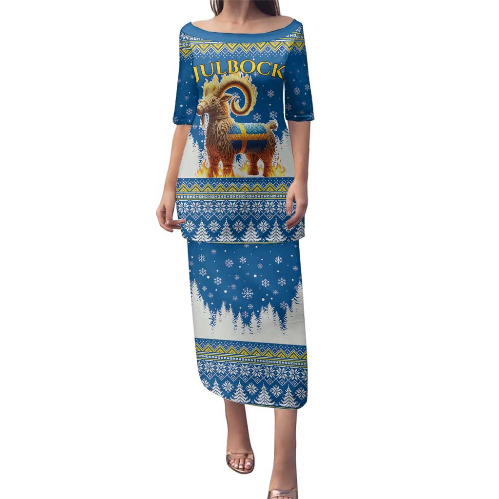 Sweden Christmas Family Matching Puletasi and Hawaiian Shirt Julbock Yule Goat LT19