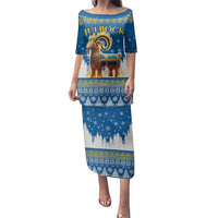 Sweden Christmas Family Matching Puletasi and Hawaiian Shirt Julbock Yule Goat LT19