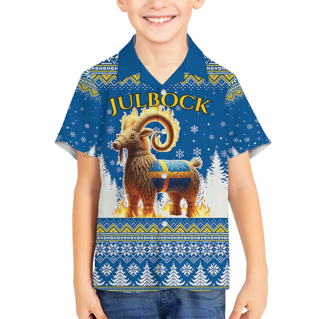 Sweden Christmas Family Matching Puletasi and Hawaiian Shirt Julbock Yule Goat LT19