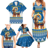 Sweden Christmas Family Matching Summer Maxi Dress and Hawaiian Shirt Julbock Yule Goat LT19