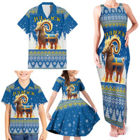 Sweden Christmas Family Matching Tank Maxi Dress and Hawaiian Shirt Julbock Yule Goat LT19