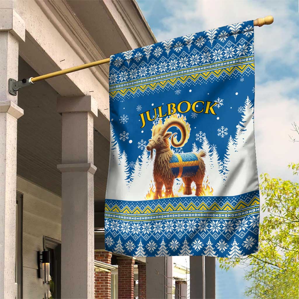 Sweden Christmas Garden Flag Julbock  Yule Goat - Wonder Print Shop