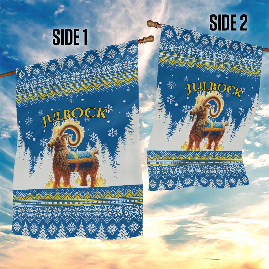Sweden Christmas Garden Flag Julbock  Yule Goat - Wonder Print Shop