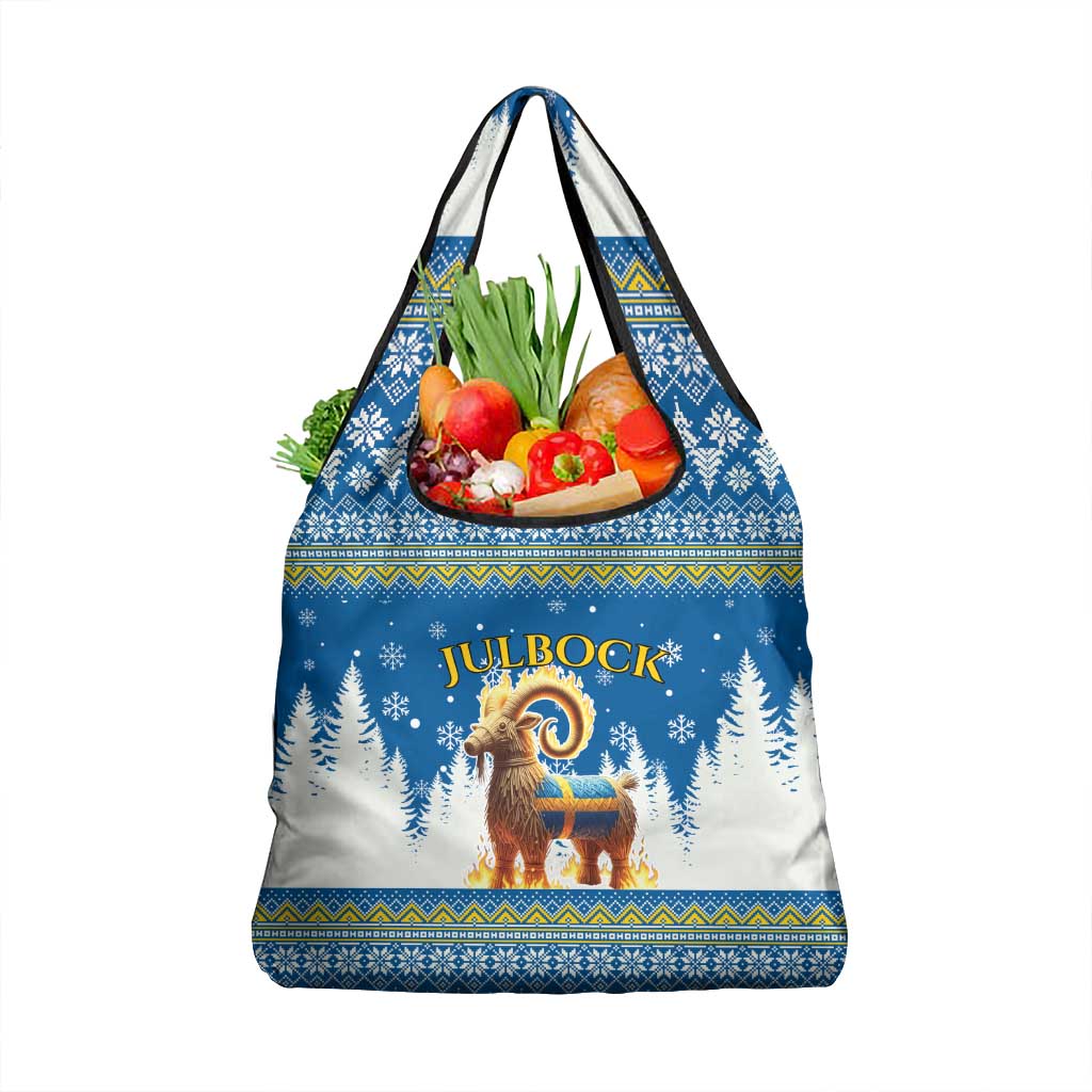 Sweden Christmas Grocery Bag Julbock  Yule Goat - Wonder Print Shop