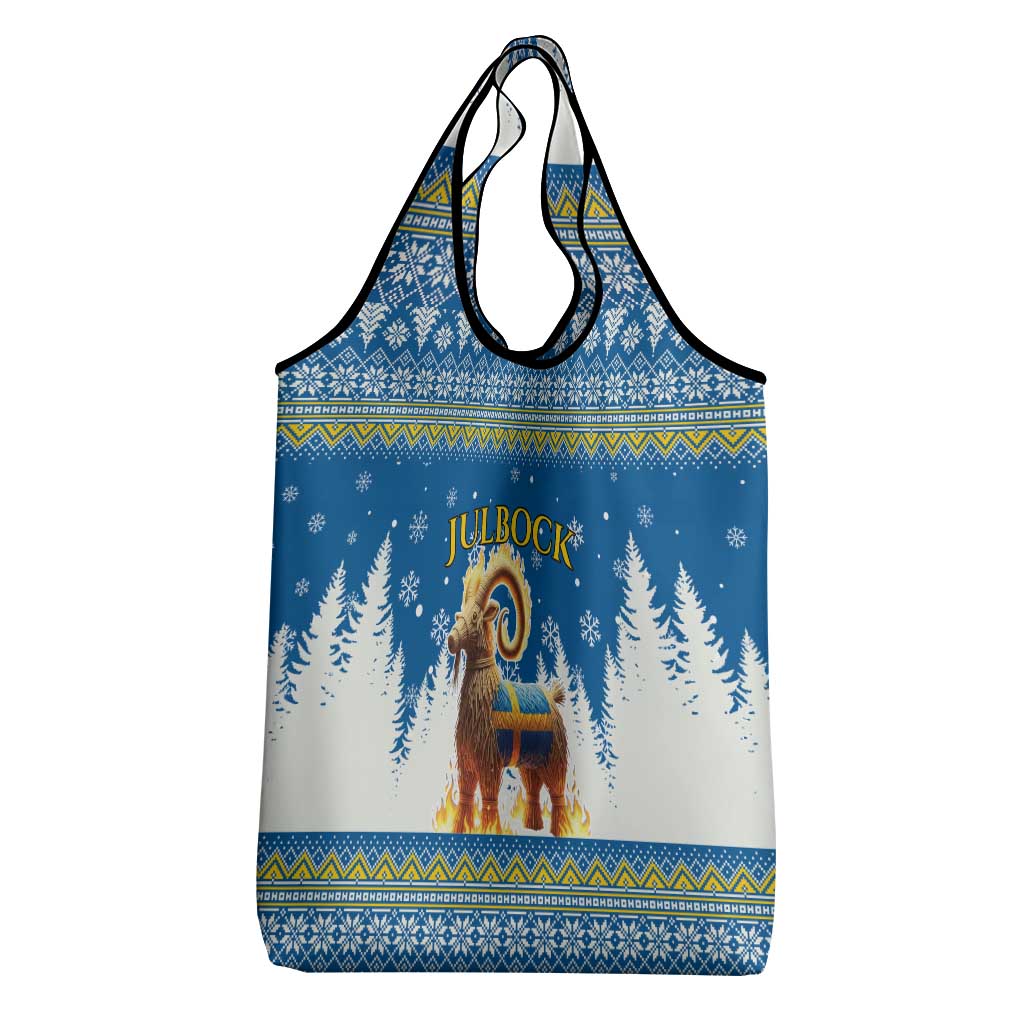 Sweden Christmas Grocery Bag Julbock  Yule Goat - Wonder Print Shop
