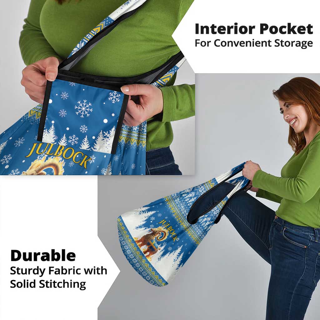 Sweden Christmas Grocery Bag Julbock  Yule Goat - Wonder Print Shop