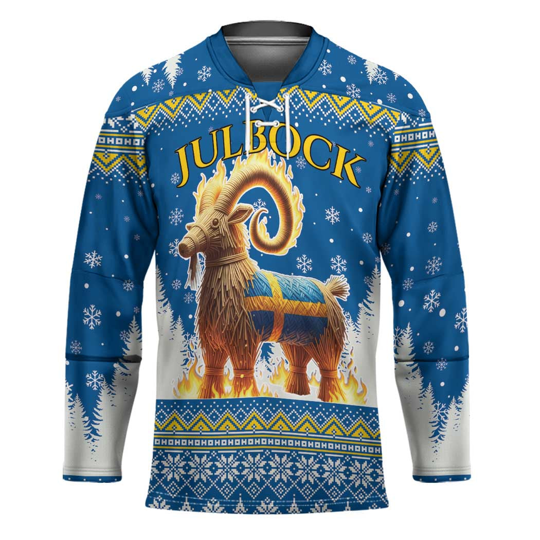 Sweden Christmas Hockey Jersey Julbock Yule Goat LT19