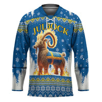 Sweden Christmas Hockey Jersey Julbock Yule Goat LT19