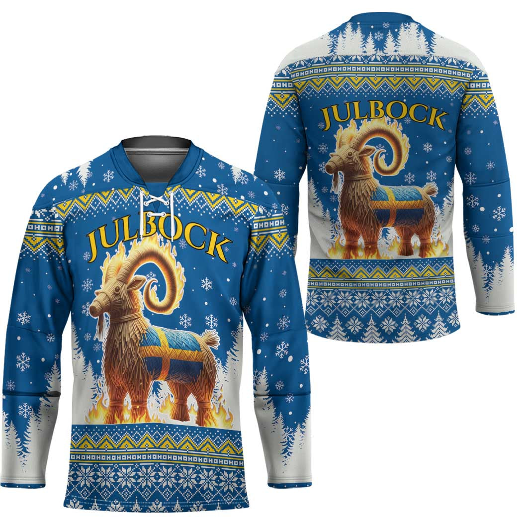 Sweden Christmas Hockey Jersey Julbock Yule Goat LT19