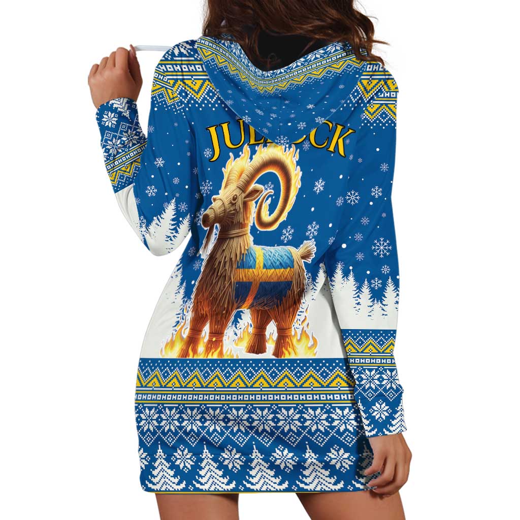 Sweden Christmas Hoodie Dress Julbock Yule Goat LT19