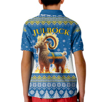 Sweden Christmas Kid Polo Shirt Julbock Yule Goat LT19