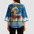 Sweden Christmas Kimono Sleeve Blouse Julbock Yule Goat LT19