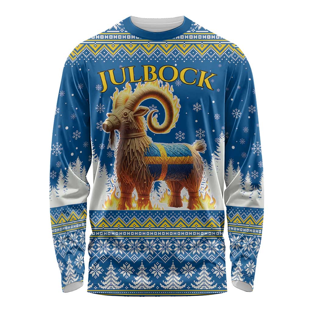 Sweden Christmas Long Sleeve Shirt Julbock Yule Goat LT19