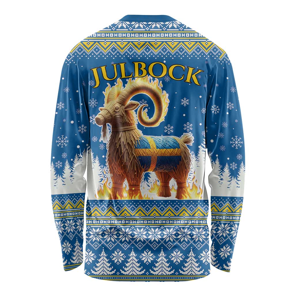 Sweden Christmas Long Sleeve Shirt Julbock Yule Goat LT19
