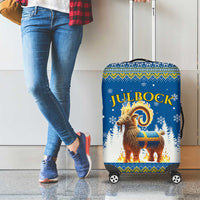 Sweden Christmas Luggage Cover Julbock  Yule Goat - Wonder Print Shop