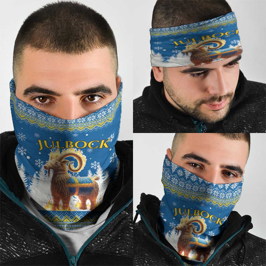 Sweden Christmas Neck Gaiter Julbock  Yule Goat - Wonder Print Shop