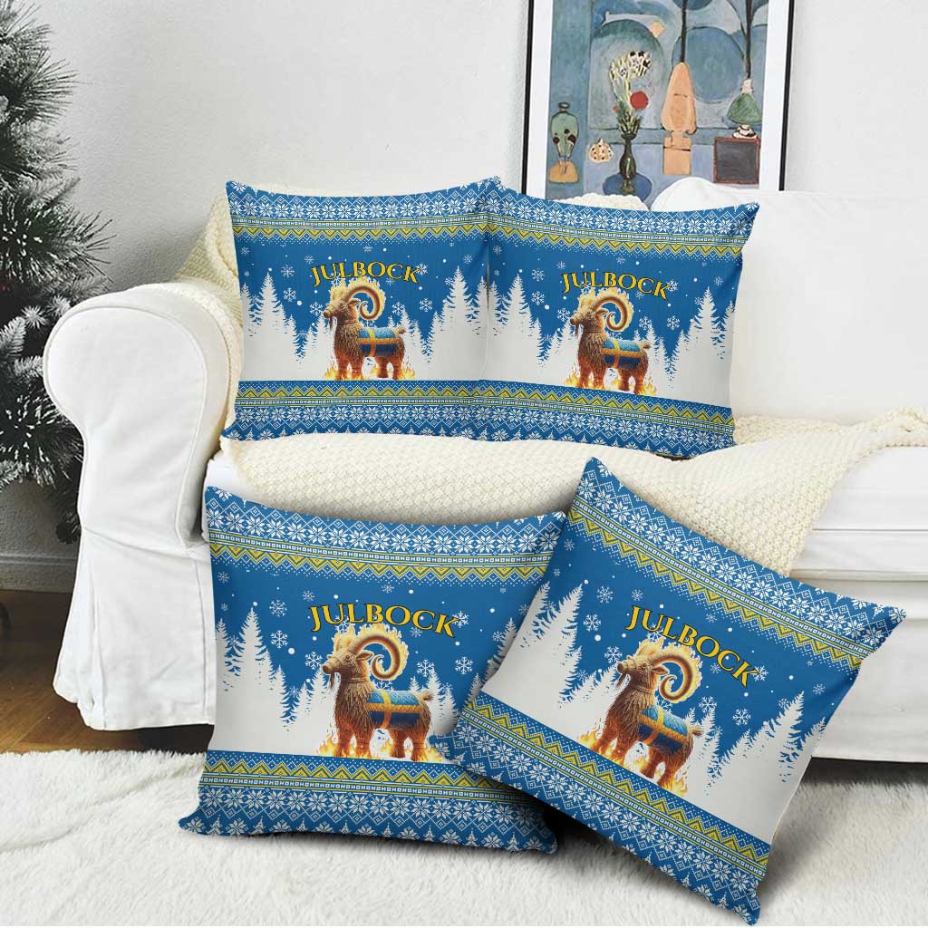 Sweden Christmas Pillow Cover Julbock  Yule Goat - Wonder Print Shop