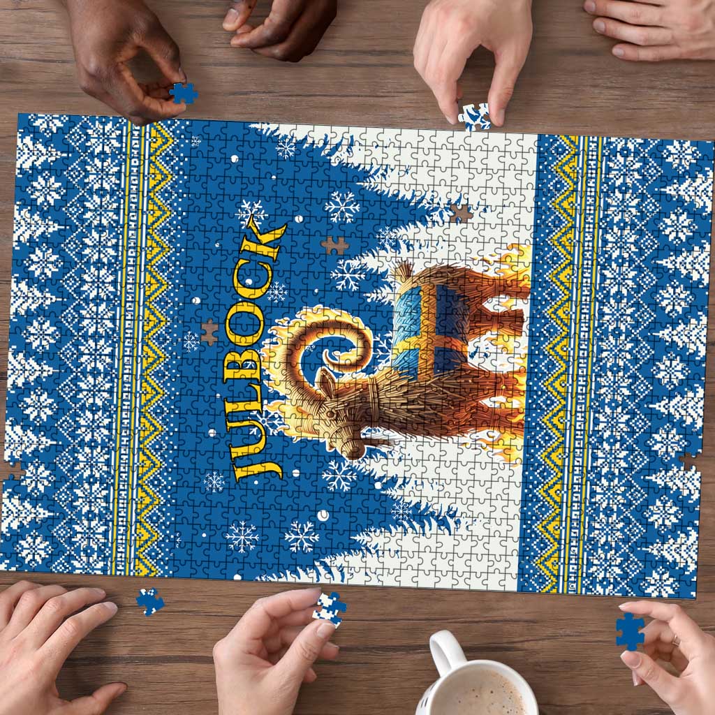 Sweden Christmas Puzzle Julbock  Yule Goat - Wonder Print Shop