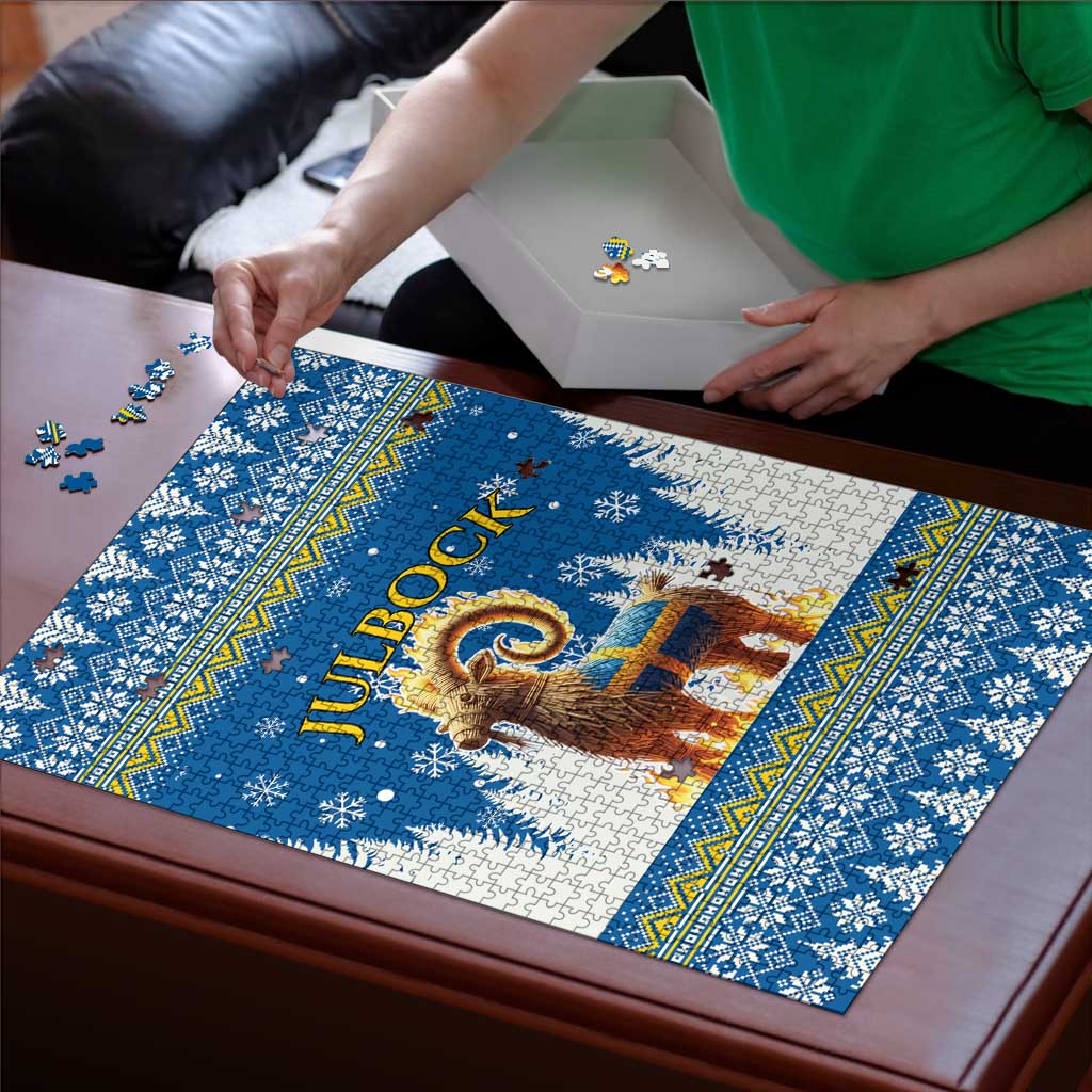 Sweden Christmas Puzzle Julbock  Yule Goat - Wonder Print Shop