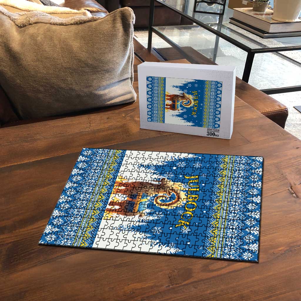 Sweden Christmas Puzzle Julbock  Yule Goat - Wonder Print Shop