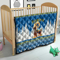 Sweden Christmas Quilt Julbock  Yule Goat - Wonder Print Shop