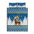 Sweden Christmas Quilt Bed Set Julbock  Yule Goat - Wonder Print Shop